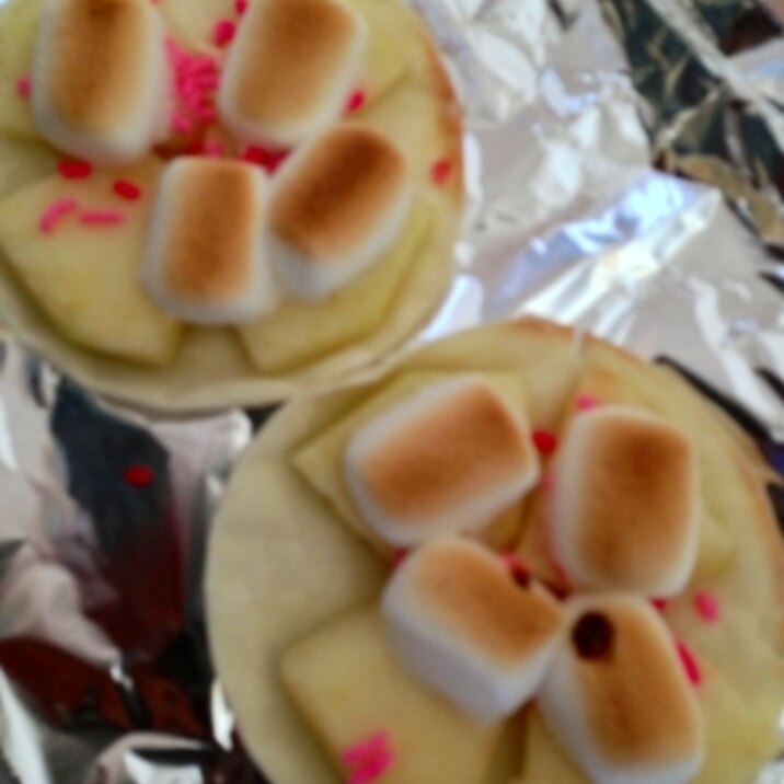 餃子の皮で！チョコ&マシュマロのおやつ☆